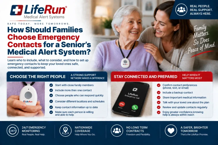 How Should Families Choose Emergency Contacts for a Senior’s Medical Alert System?