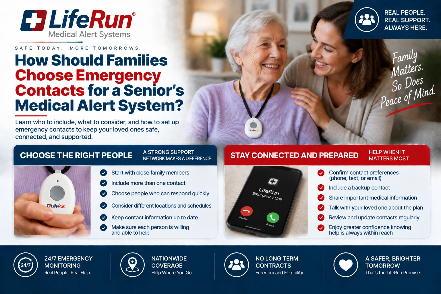 How Should Families Choose Emergency Contacts for a Senior’s Medical Alert System?