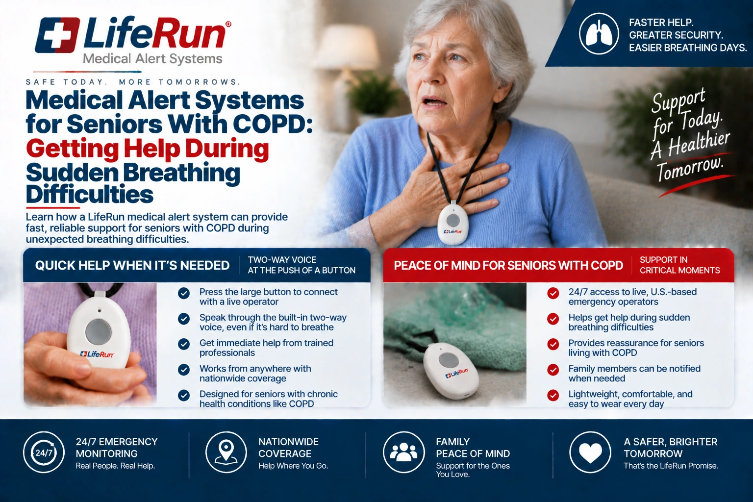 Medical Alert Systems for Seniors With COPD: Getting Help During Sudden Breathing Difficulties
